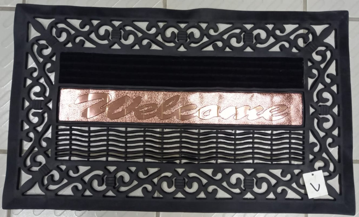 Floor Mat 21" X 13.5" 303# Rubber Door Welcome