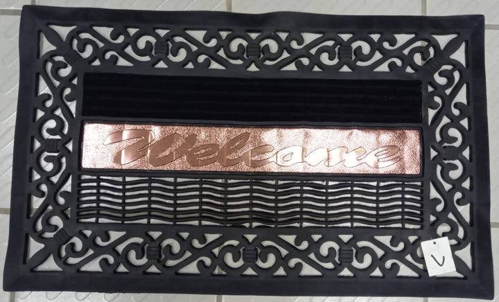 Floor Mat 21" X 13.5" 303# Rubber Door Welcome
