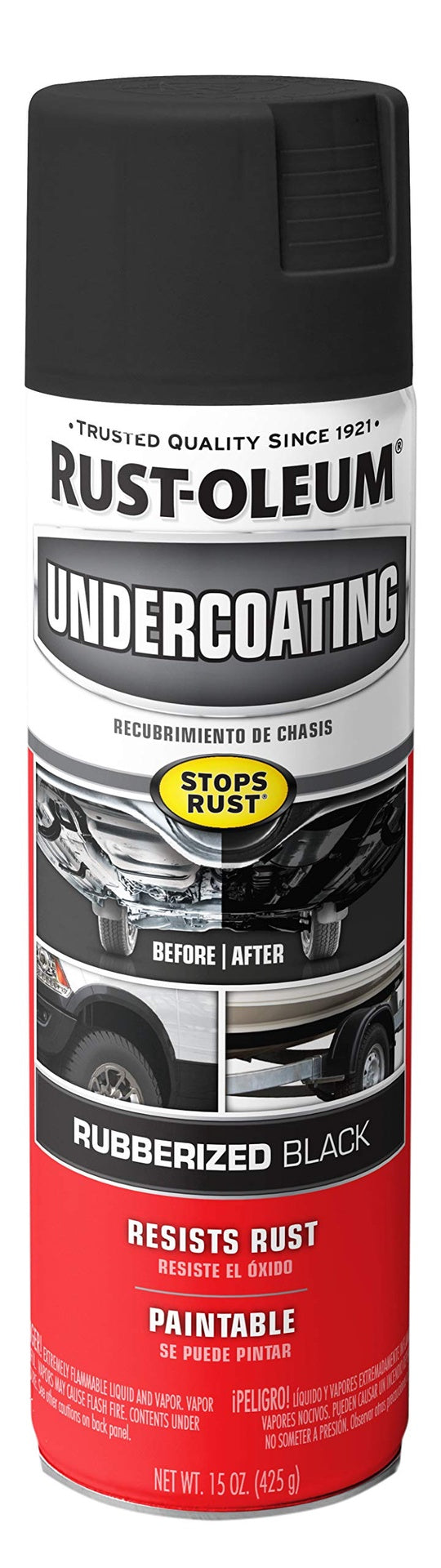 RUST OLEUM Spray Undercoating Rubberized Black 248657