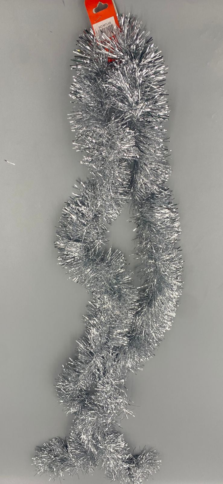 Christmas Decorations Streamer with Silver Tips MTL45 6FT