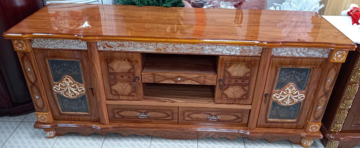 TV Stand 2698 Wood with Cupboard