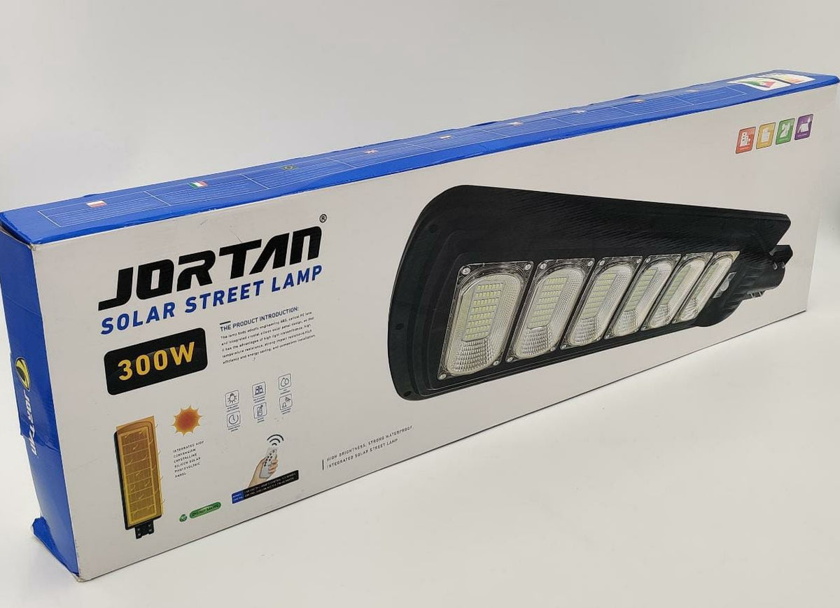 JORTAN Light Solar Street LED 300W JT-G-300G with Pole