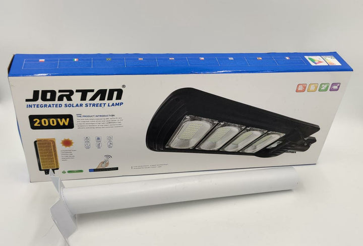 JORTAN Light Solar Street LED 200W JT-G-200G with Pole