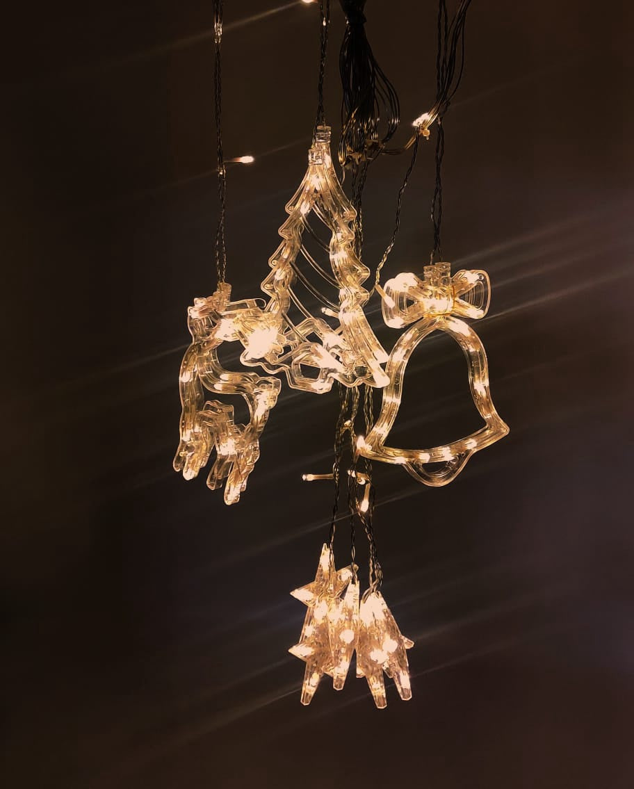 Fairy Light LED Clear Bell Star Tree Deer