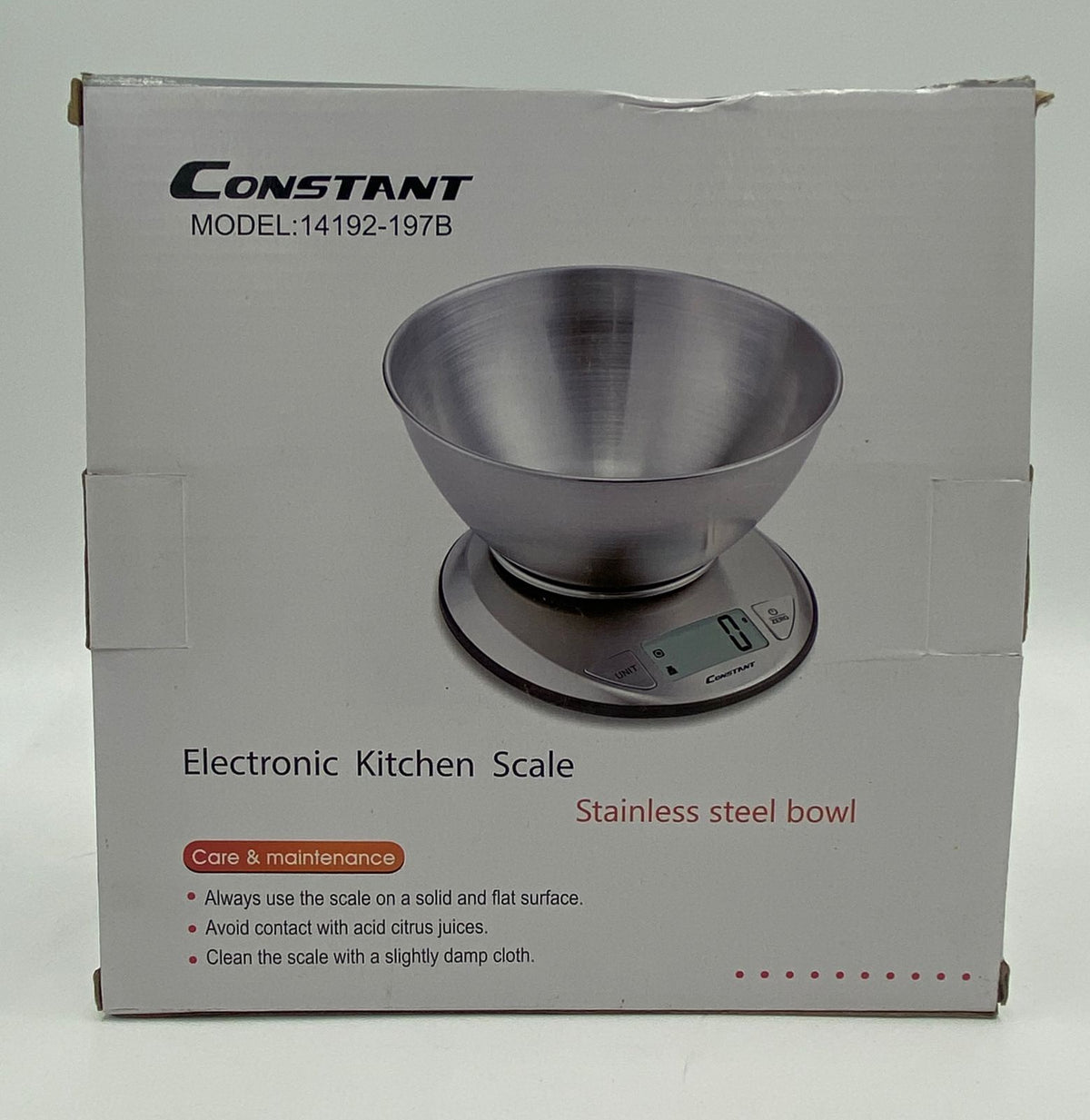 Scale with Pan Kitchen Constant 14192-197B 11LB