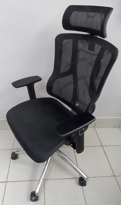 Chair Office Black with Head & Arm Rest 0043
