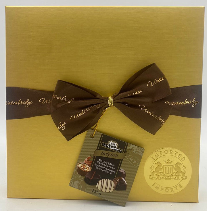 WATERBRIDGE Belgian Milk, Dark & White Chocolate Assortment Gift Box 231G