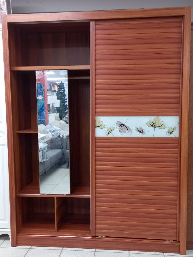 Wardrobe Tripple 816A with Wood Silding Door