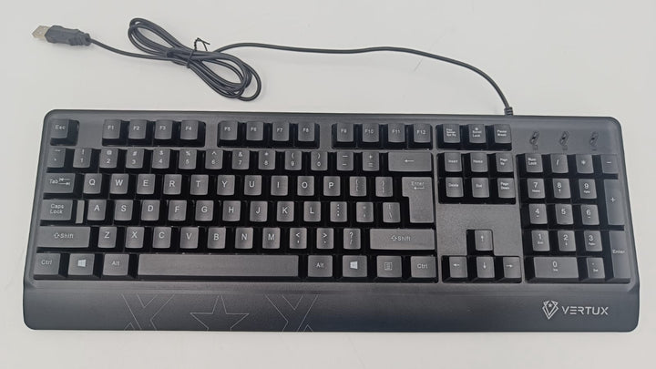 GENERIC Computer Keyboard Vertux USB Lighted Black