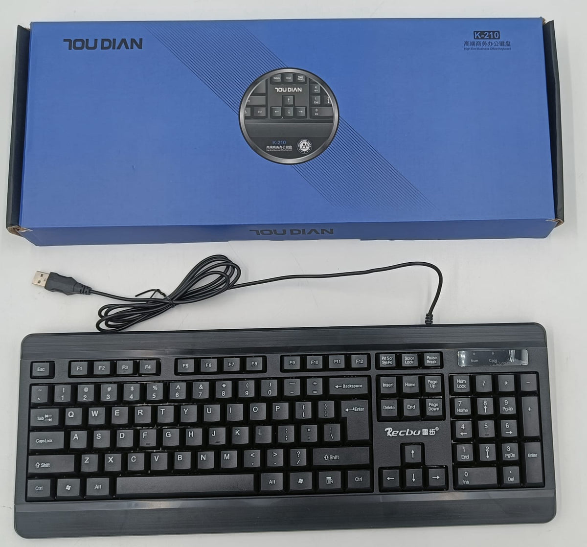 GENERIC Computer Keyboard Recbu K-210 USB Black