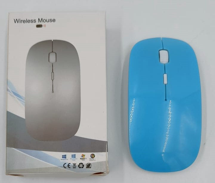 GENERIC Computer Mouse Wireless Slim Blue