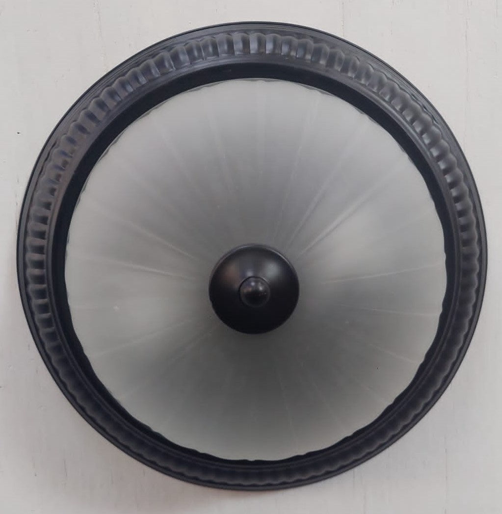 Light Fixture Ceiling 2026-2C 2M Bk 13" 2-BULBS
