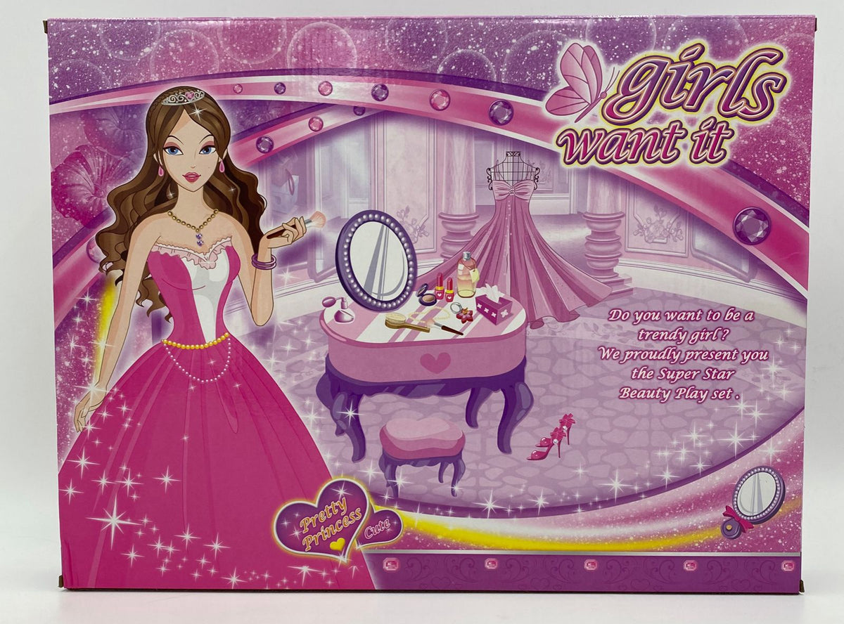 GENERIC Toy Beauty Play Set Girls Want It Pretty Princess Cute DV038
