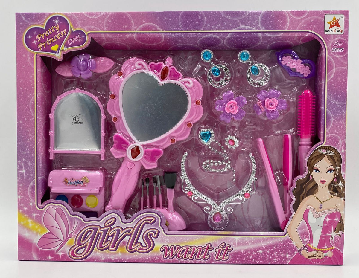 GENERIC Toy Beauty Play Set Girls Want It Pretty Princess Cute DV038