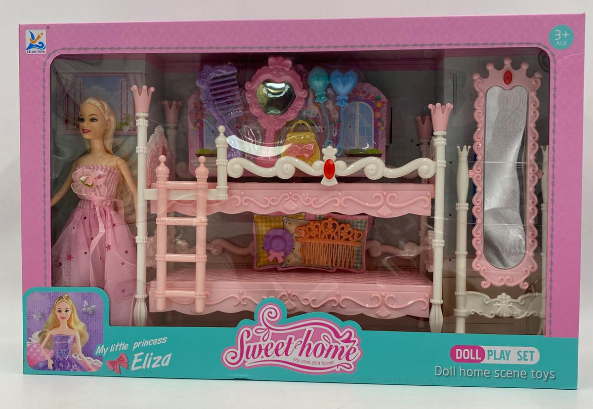 GENERIC Toy Bedroom Set Sweet Home My Little Princess Eliza Doll Play Set R048