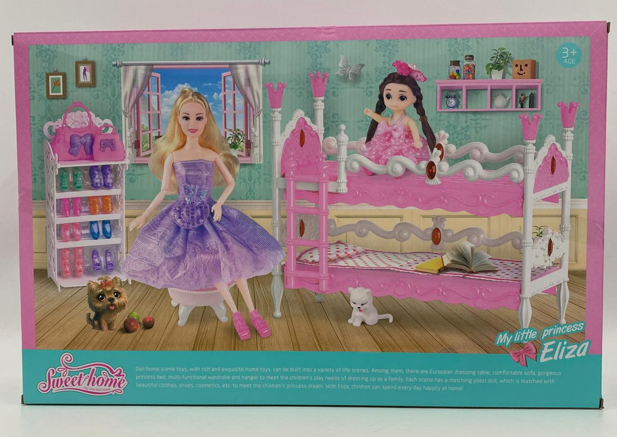GENERIC Toy Bedroom Set Sweet Home My Little Princess Eliza Doll Play Set R048