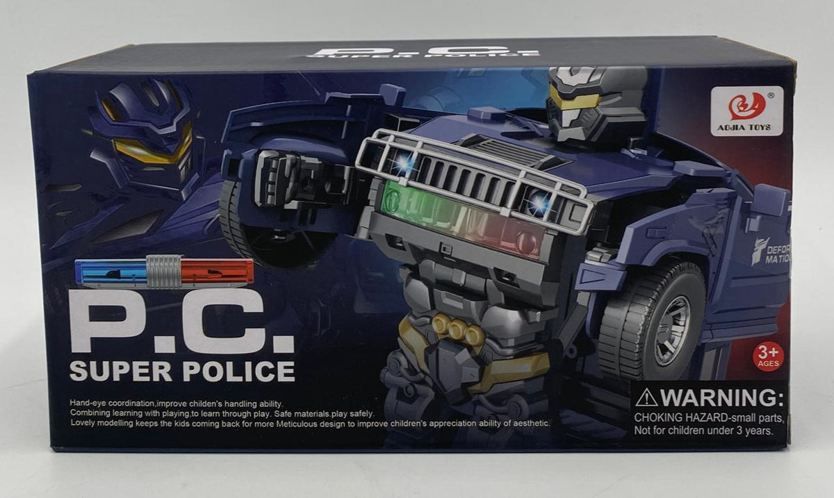 GENERIC Toy Robot Car P.c Super Police Transformer Y217