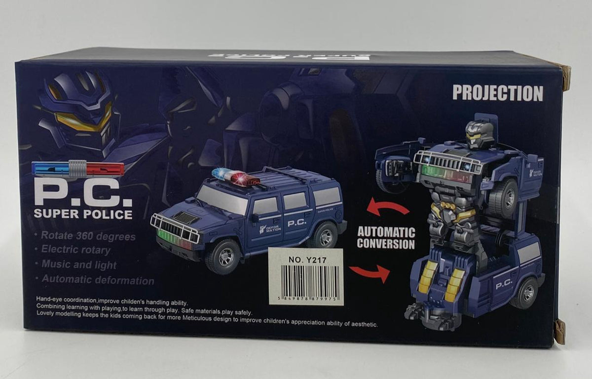 GENERIC Toy Robot Car P.c Super Police Transformer Y217