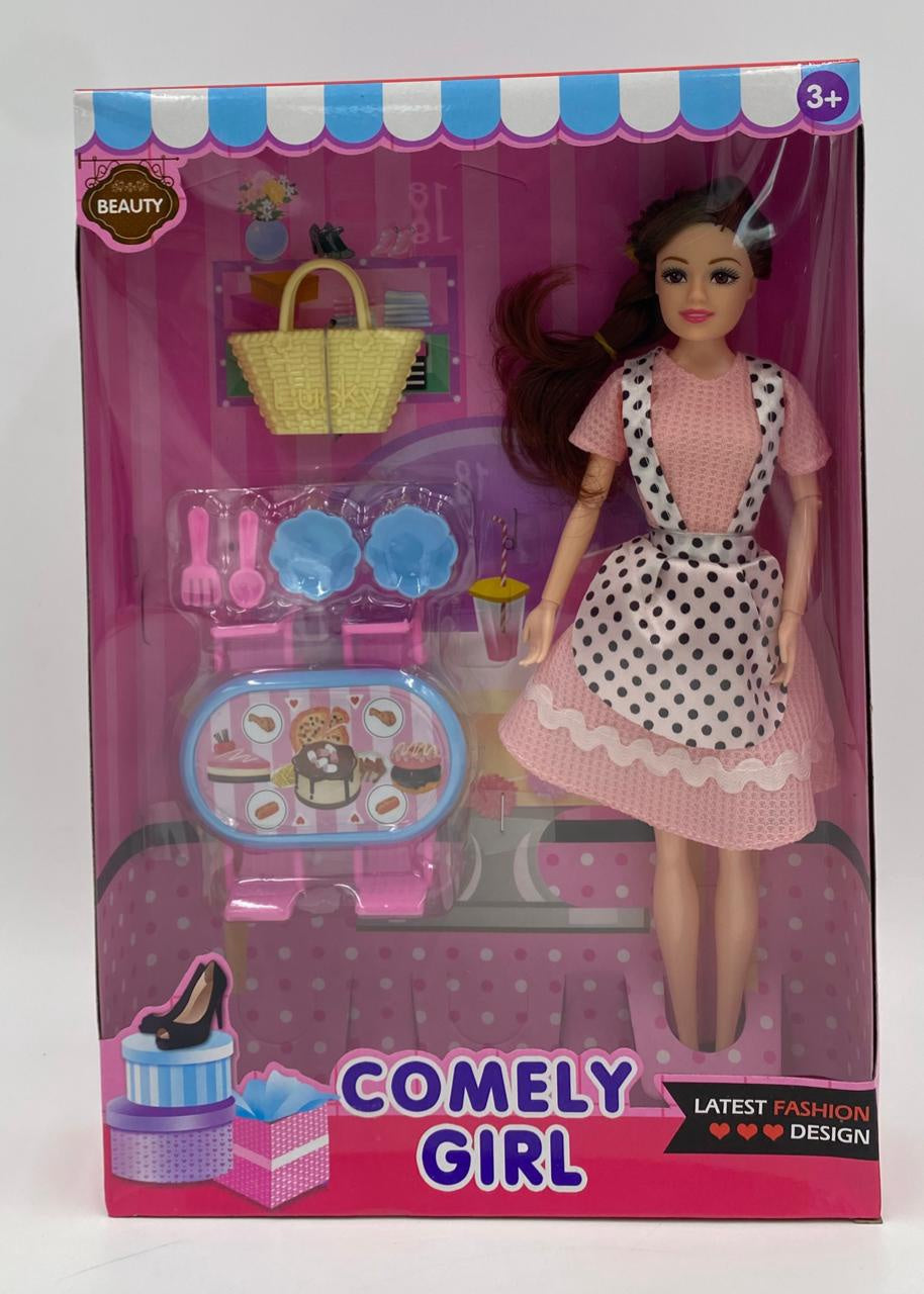 GENERIC Toy Doll Kitchen Play Set Comely Girl R111