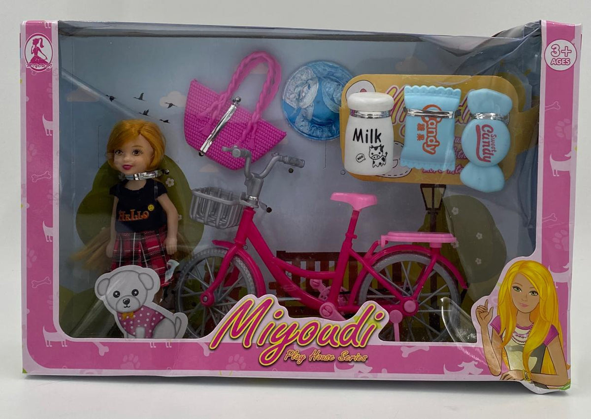 GENERIC Toy Doll Play House Set Bicycle Miyoudi R017