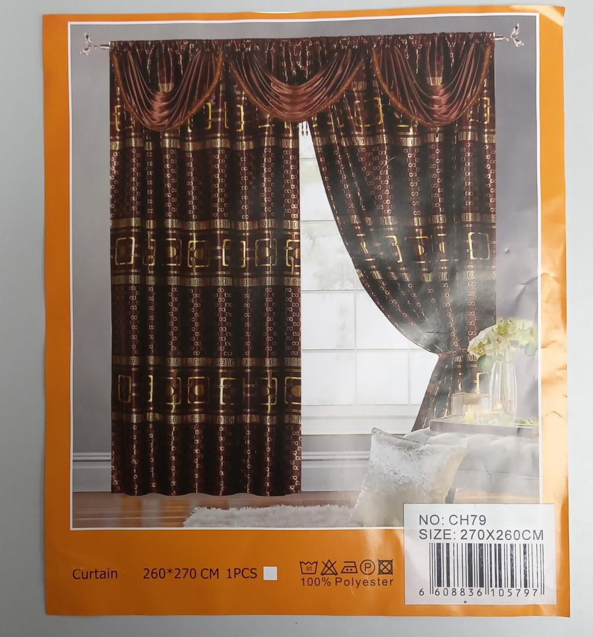 Curtain CH79 106X102" 270X260CM