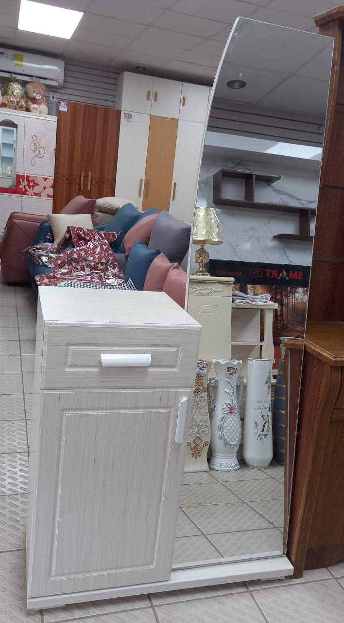 Mirror with Cabinet 6M01 A+B White