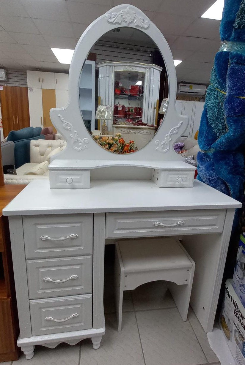 Dresser Vanity 1802 with Mirror & Seat