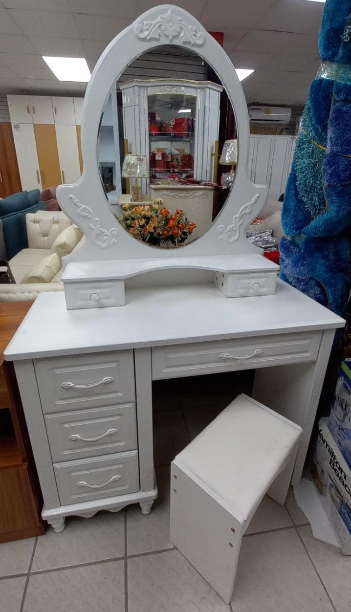 Dresser Vanity 1802 with Mirror & Seat