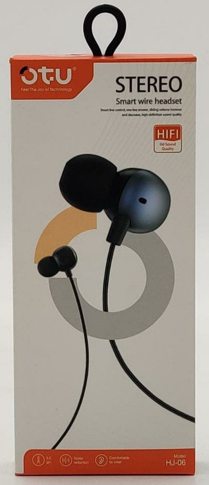 OTU Headphones & Mic HJ-06 Smart Wire Headset
