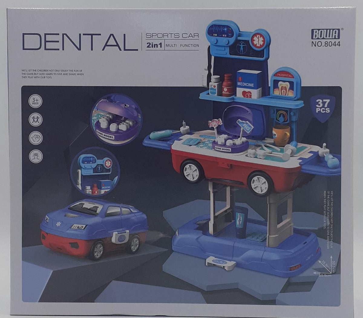 GENERIC Toy Car Dental Sports Car 2IN1 8044