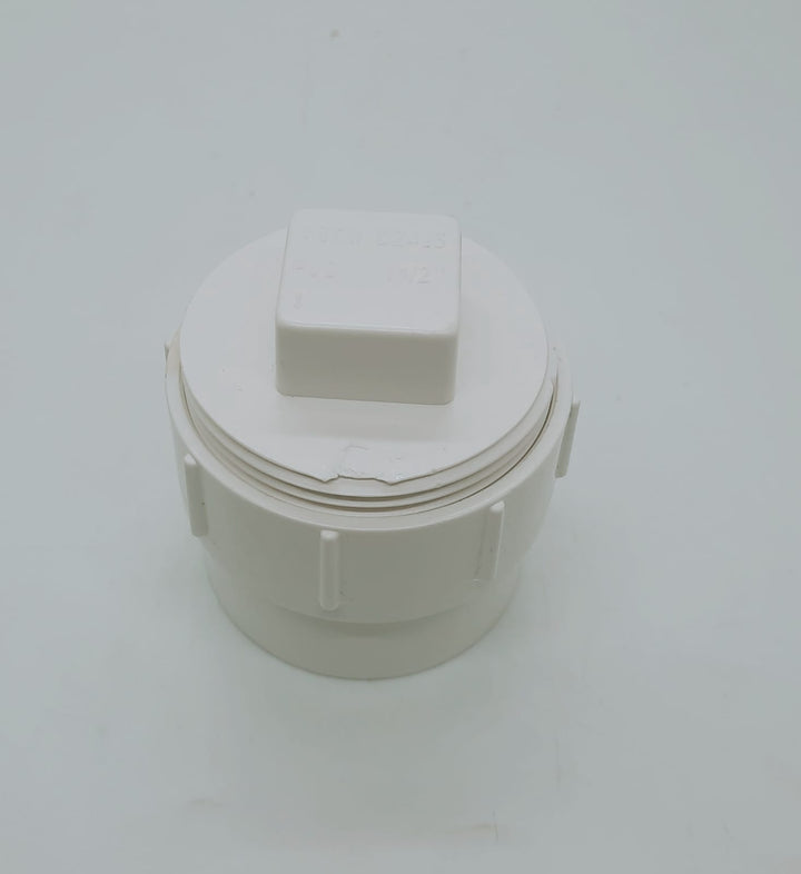 PVC Cleanout 1 1/2" Plug & Adapter