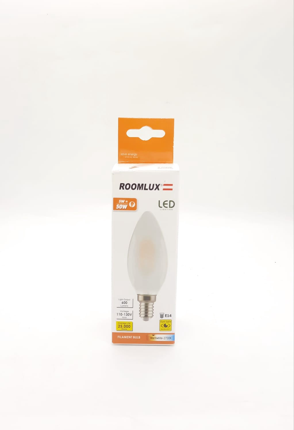 ROOMLUX Bulb E14 LED 5W B70170 Warmwhite 2700K/600 Lumens