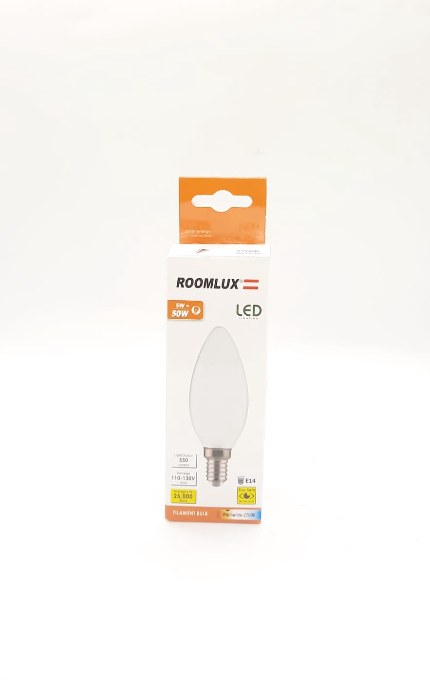 ROOMLUX Bulb E14 LED 5W B70163 Warmwhite 2700K/550 Lumens
