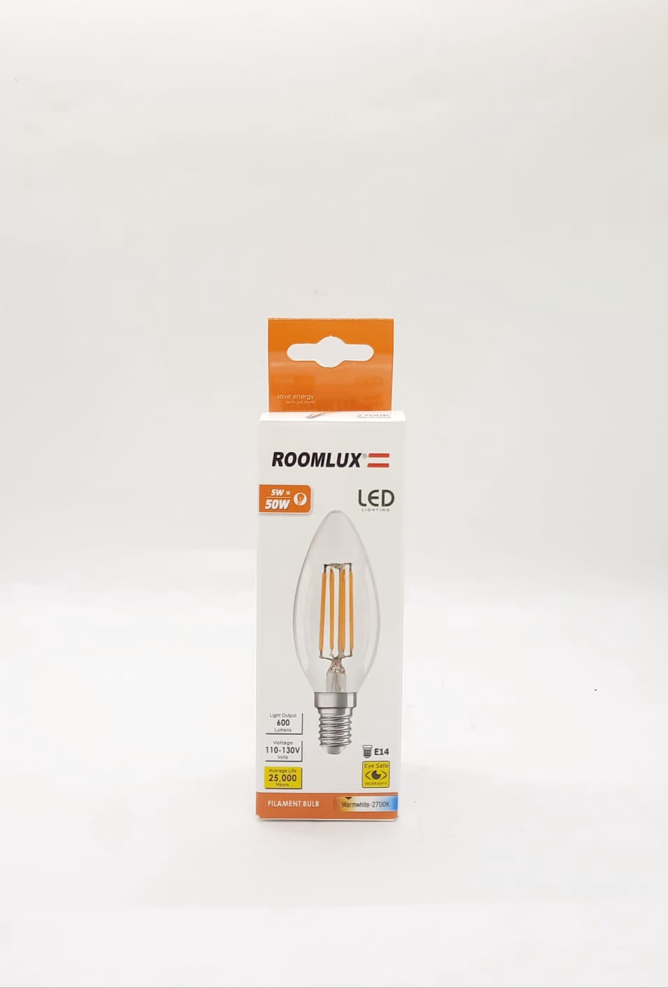 ROOMLUX Bulb E14 LED 5W B70100 Warmwhite 2700K/600 Lumens