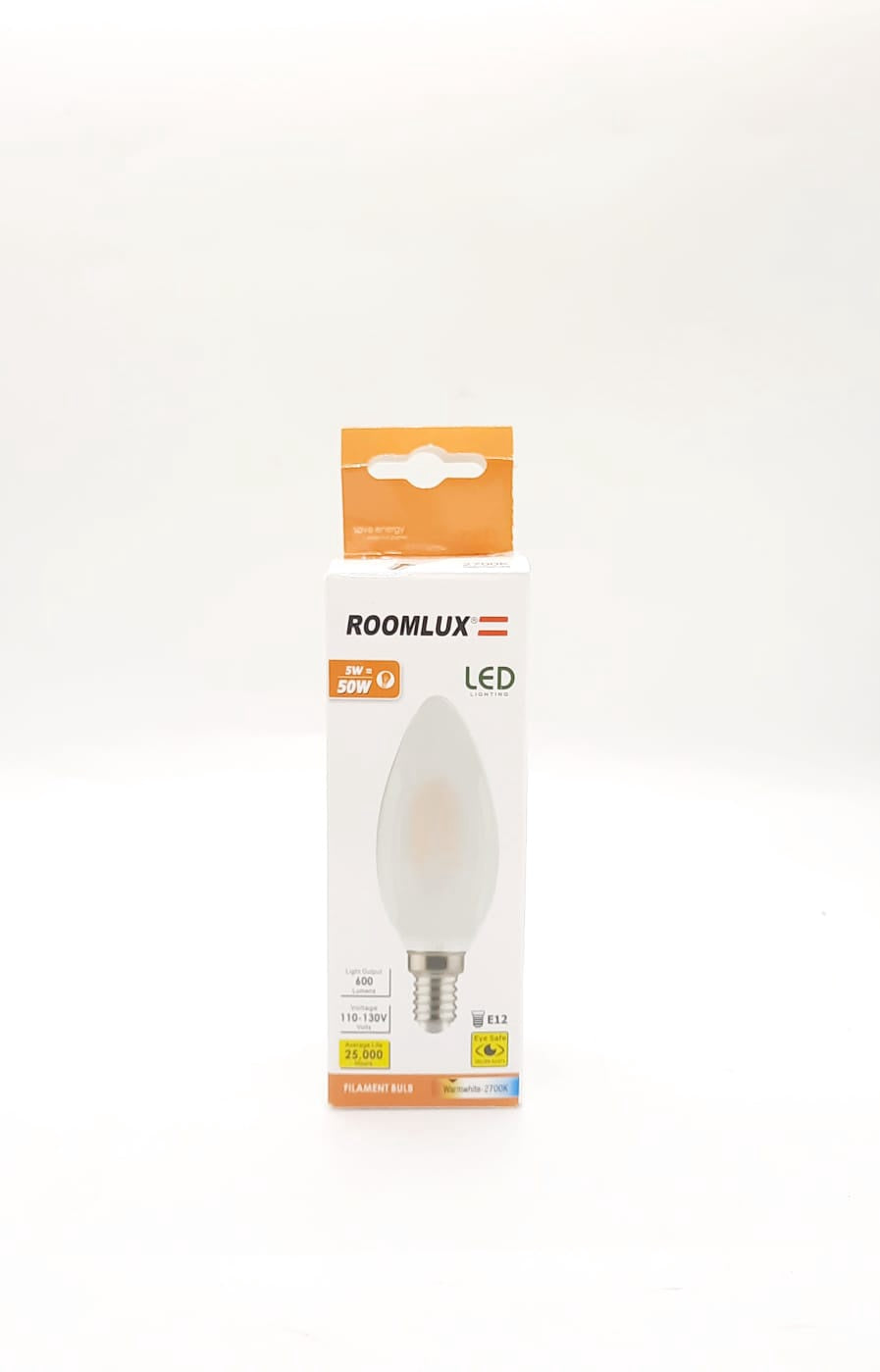 ROOMLUX Bulb E12 LED 5W B70170/B70163 Warmwhite 2700K/600 Lumens