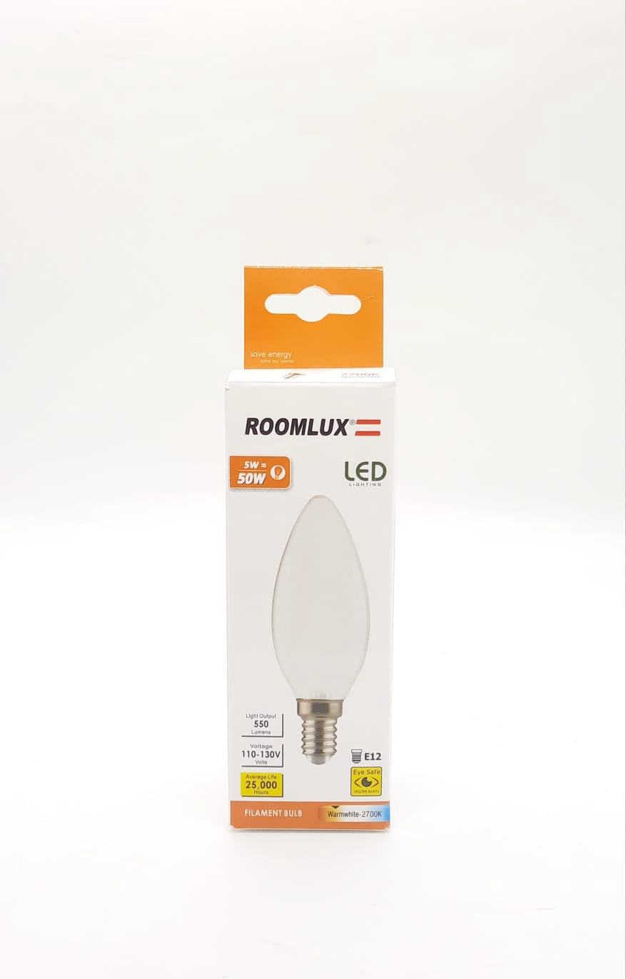 ROOMLUX Bulb E12 LED 5W B70163 Warmwhite 2700K/550 Lumens