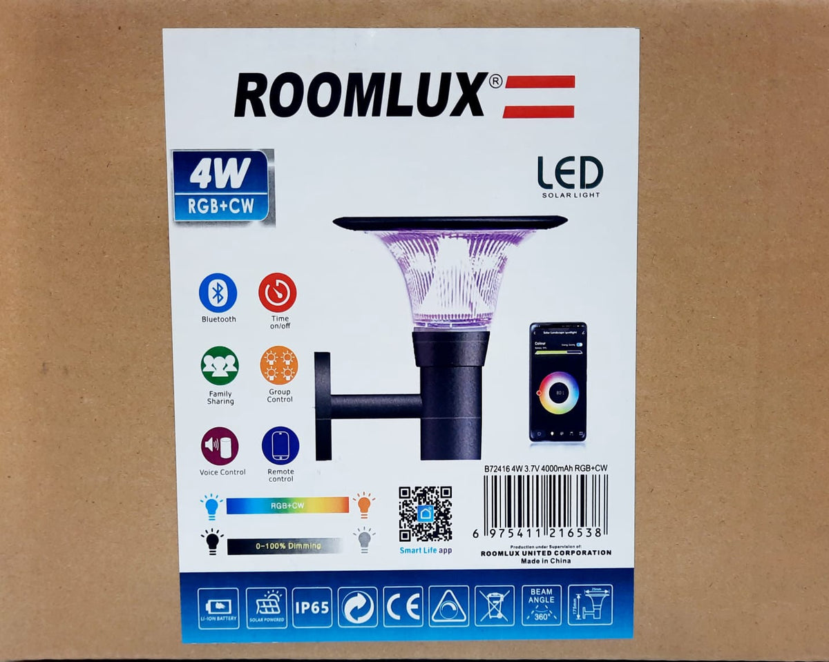 ROOMLUX Light Fixture Solar LED with Bluetooth B72416