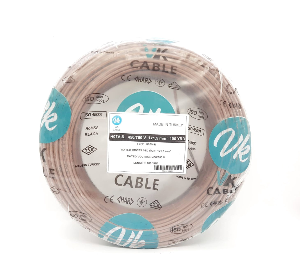 TURKEY Cable 1.5MM 1C VK/SENA Brown Roll