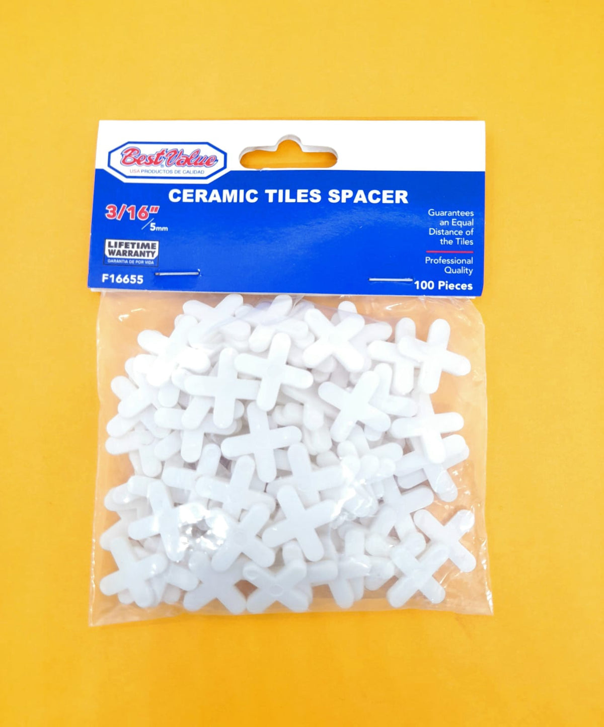BEST VALUE Tile Spacers 5MM/3/16" F16655 100PCS Pk