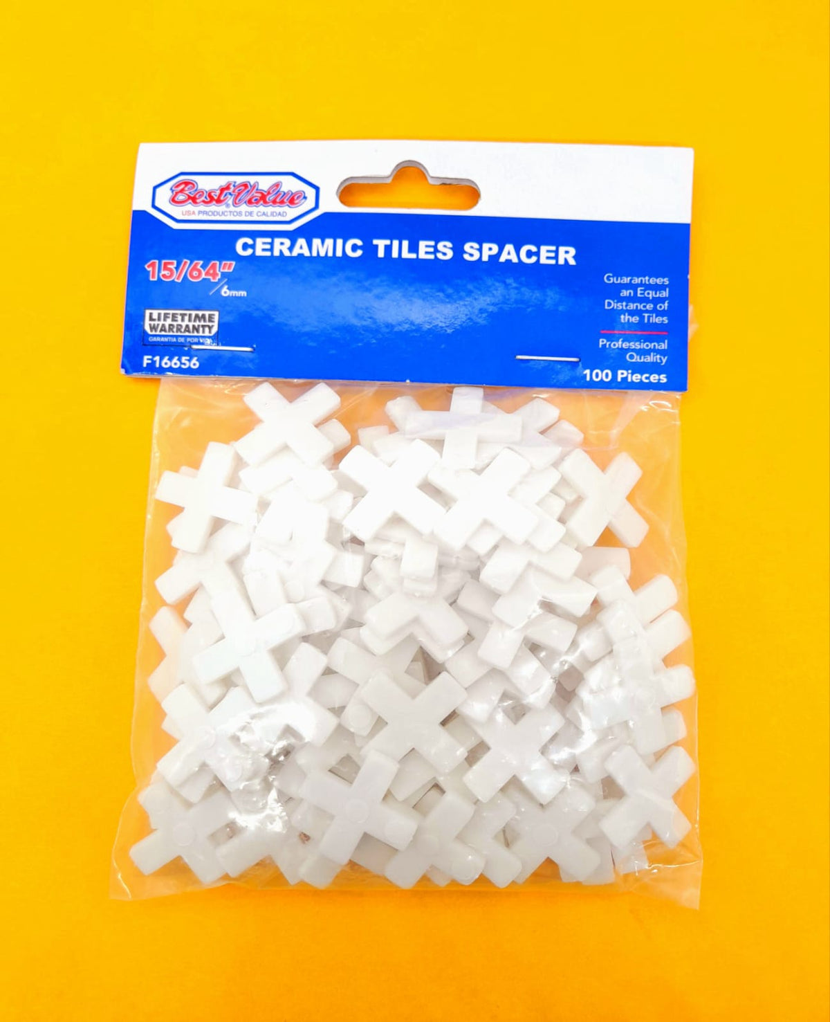 BEST VALUE Tile Spacers 6MM/15/64" F16656 100PCS Pk