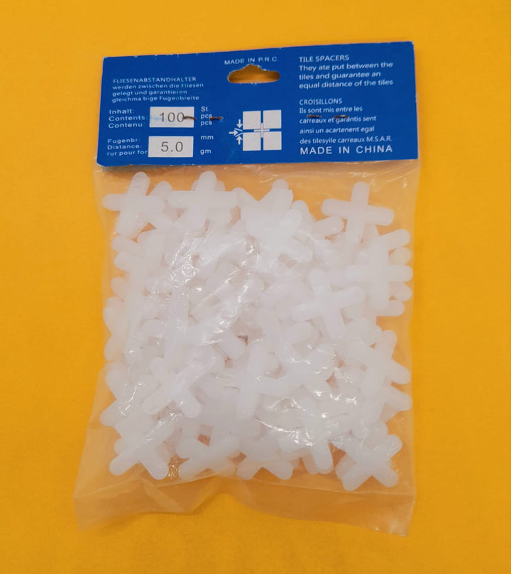 Tile Spacers 5MM Plastic 100PCS Blue Pack