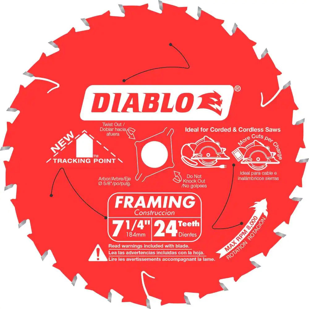 DIABLO Blade Circle 7 1/4" 24T D0724
