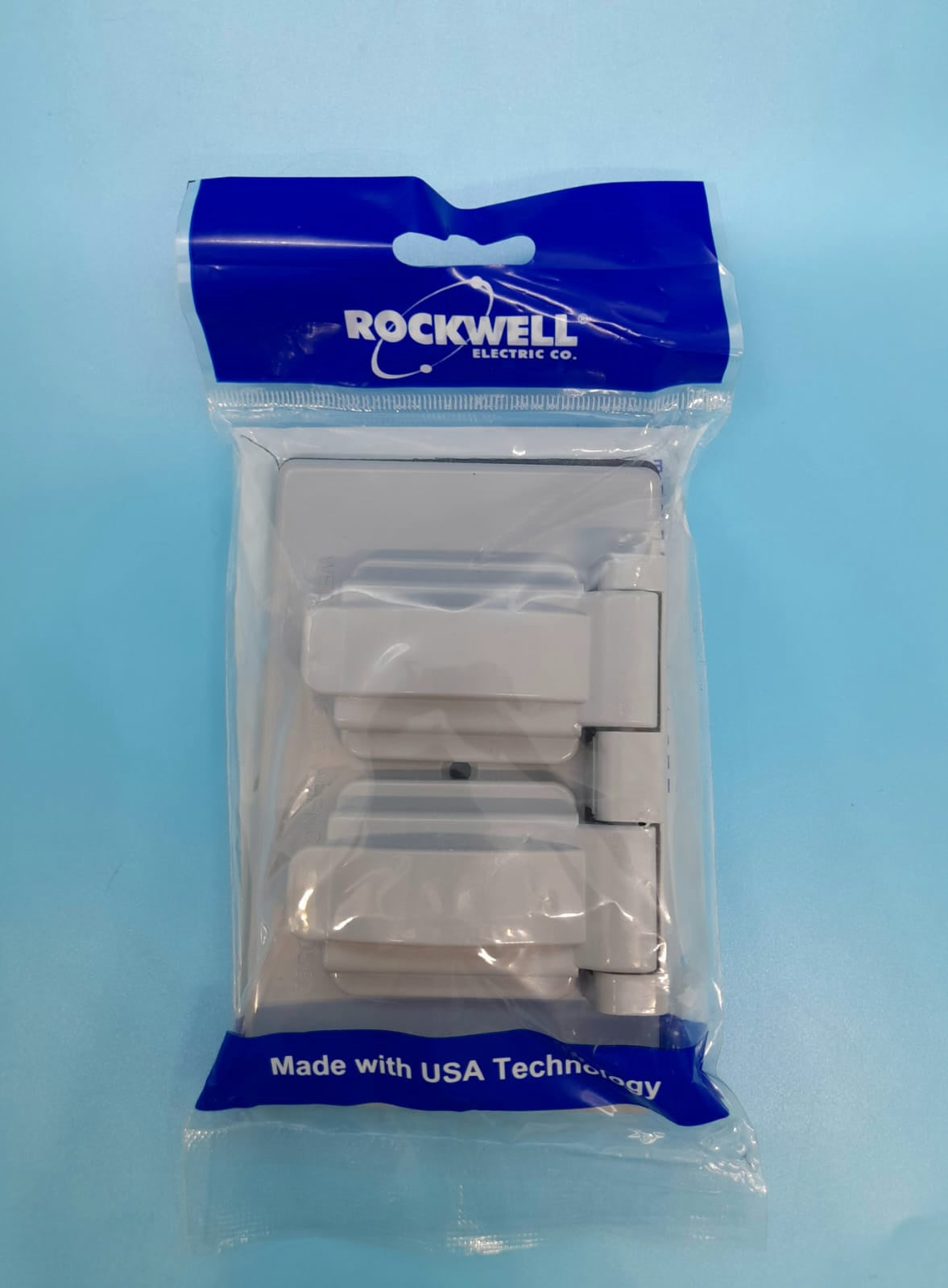 ROCKWELL Weatherproof Duplex Cover Grey E351962
