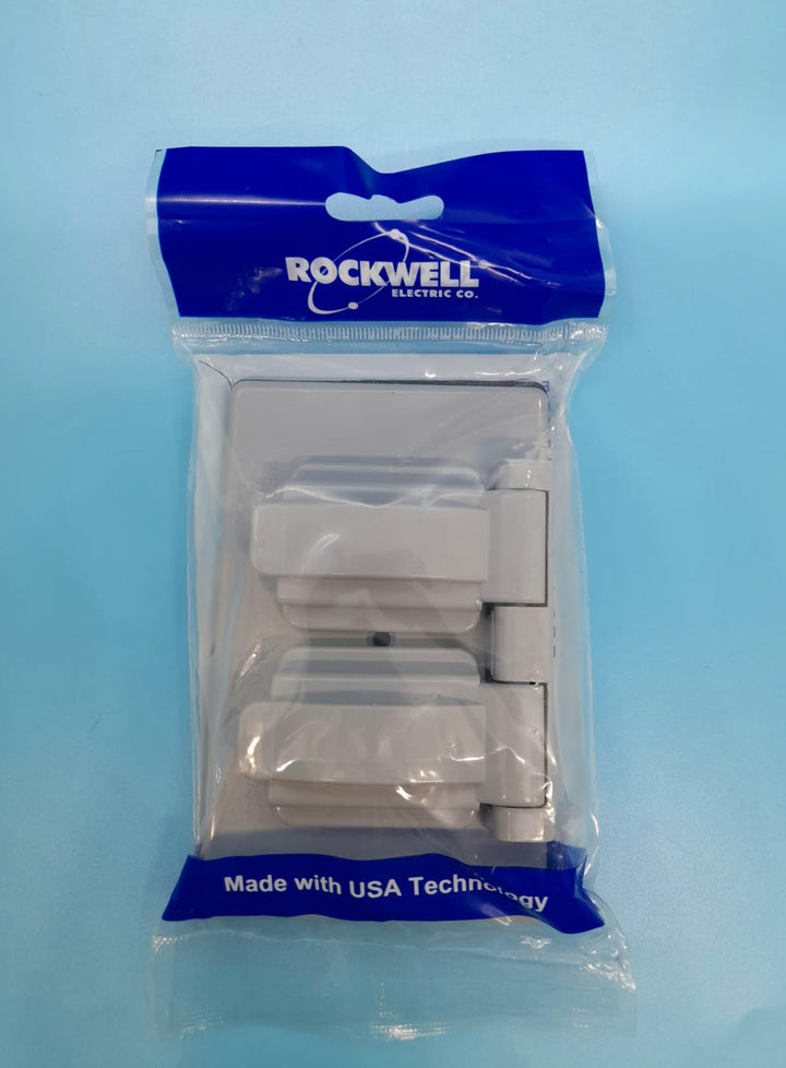 ROCKWELL Weatherproof Duplex Cover Grey E351962