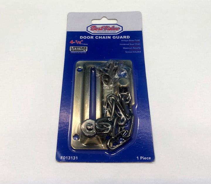 BEST VALUE Door Chain Guard Antique Brass F013131
