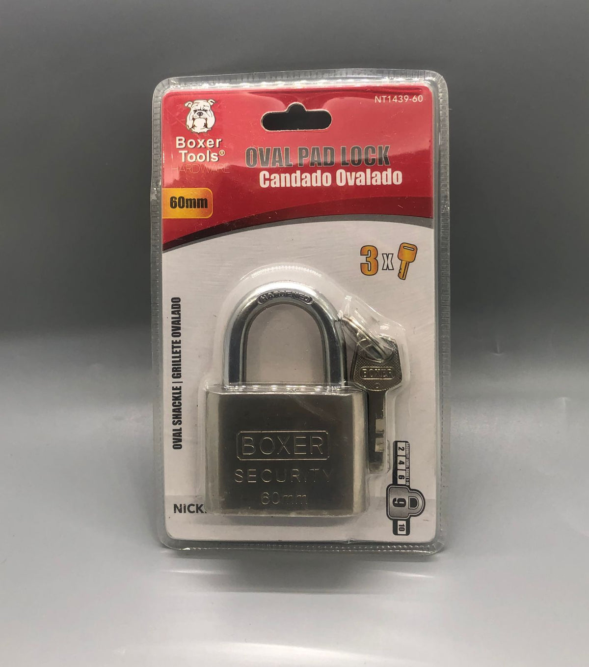 BOXER Padlock 60MM NT1439-60 Chrome