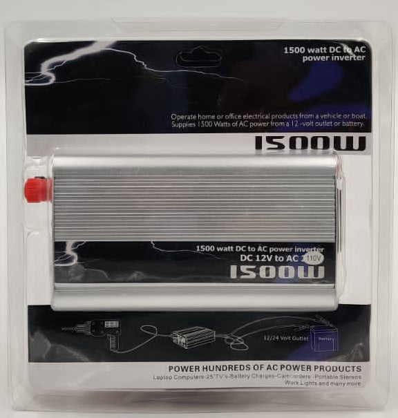 Inverter 1500W 12V-110V Silver