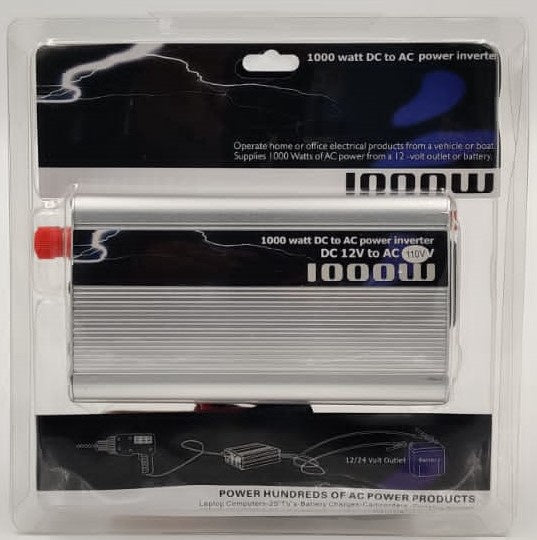 Inverter 1000W 12V-110V Silver