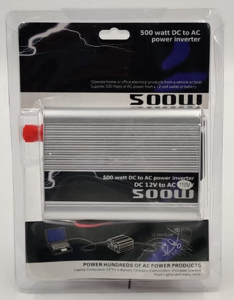 Inverter 500W 12V-110V Silver