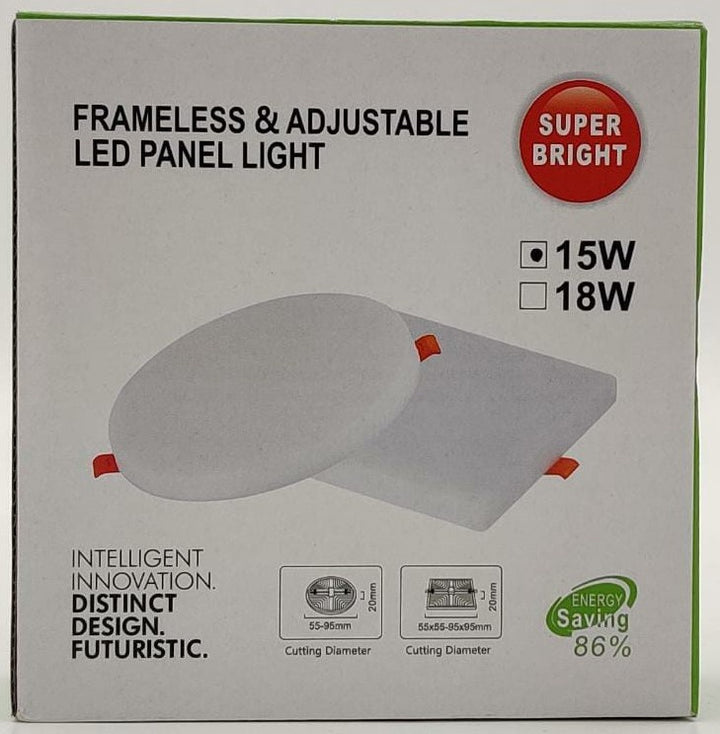 Light LED Panel 15W Super Bright J.f.n.v Round White 6500K